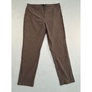 Eileen Fisher Leggings Women Medium Brown Stretch Ponte Knit Pull On Pants